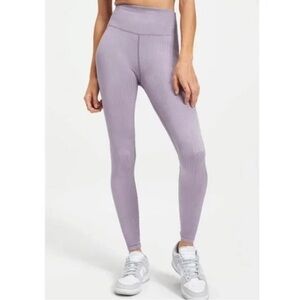 NWT Good American Dusty Violet Wide Ribbed Seamless Leggings‎